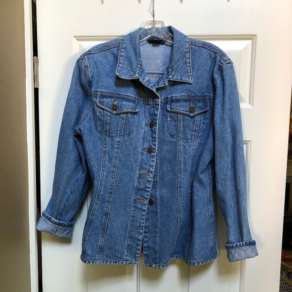 Denim jacket by Breeches, Size Medium, blue denim